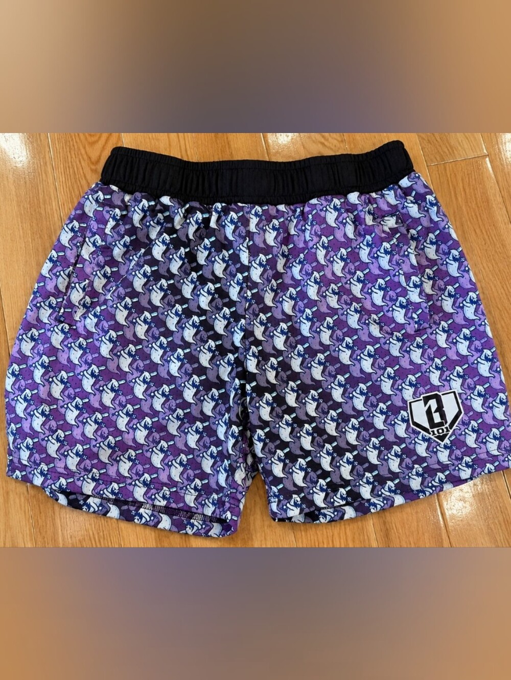 Baseball Lifestyle 101 Spooky SZN Ghost Youth Shorts Size Youth Large